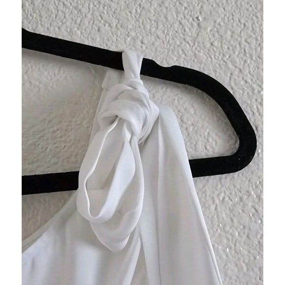 RAMY BROOK Carson White On / Off Shoulder Silky Blouse Size M - Picture 3 of 7